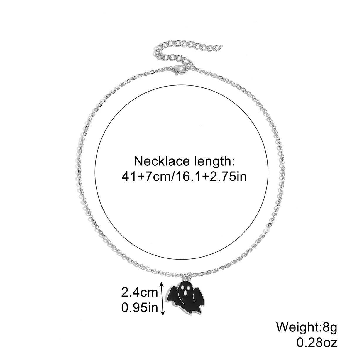 Wholesale Halloween Skull Pumpkin Dark Wind Necklace